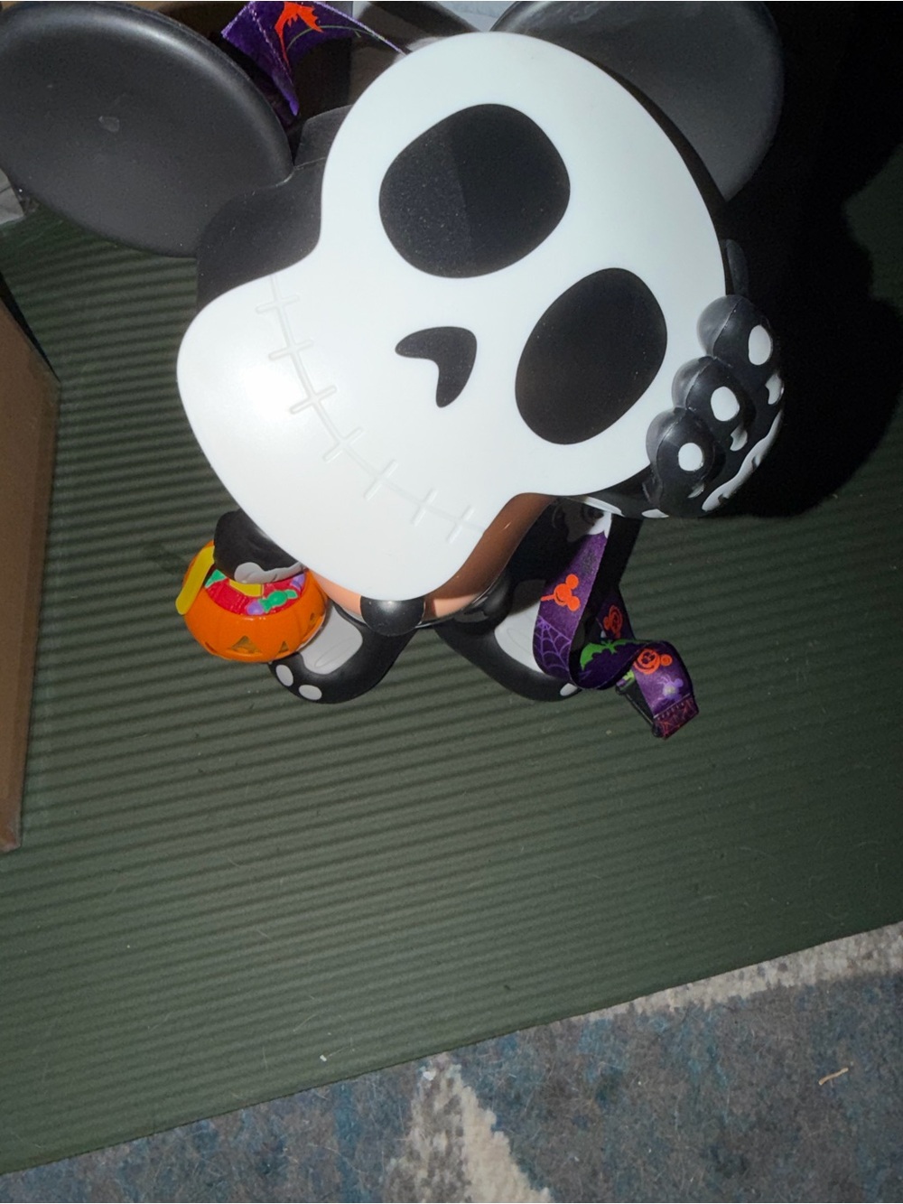 Mickey Mouse Skeleton Popcorn Bucket w/strap - Walt Disney World Magic Kingdom - Picture 3 of 4